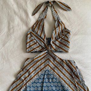 Free People Handkerchief Halter Set